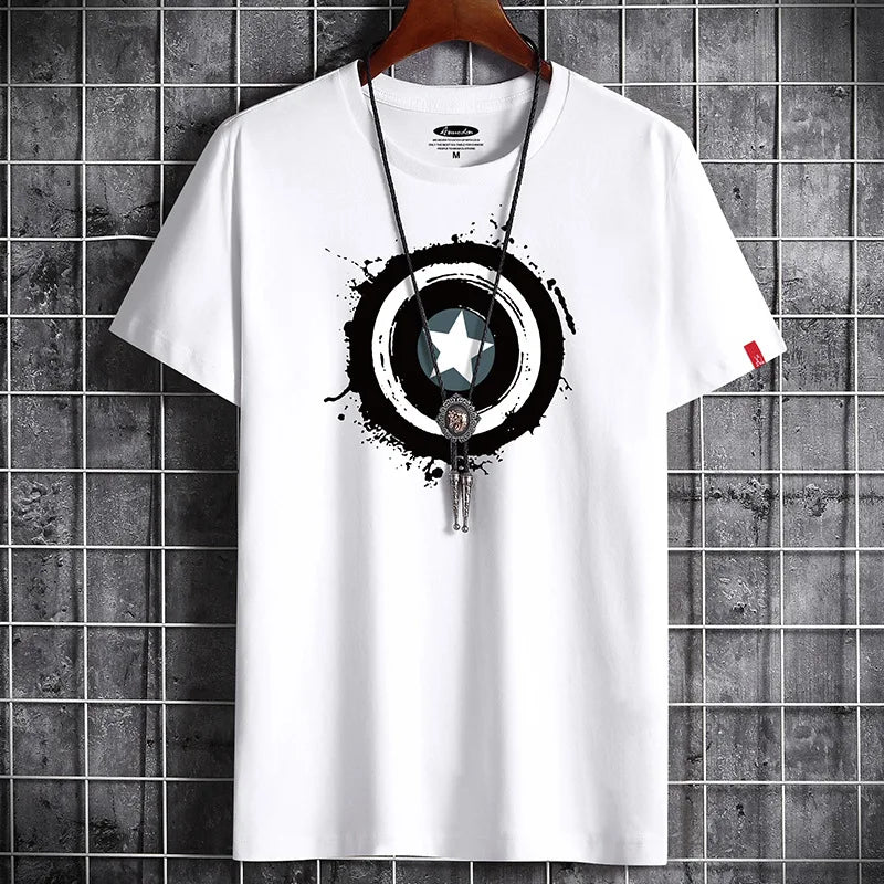 Men's Cool Summer Graphic T-Shirt - Printed Streetwear Tee