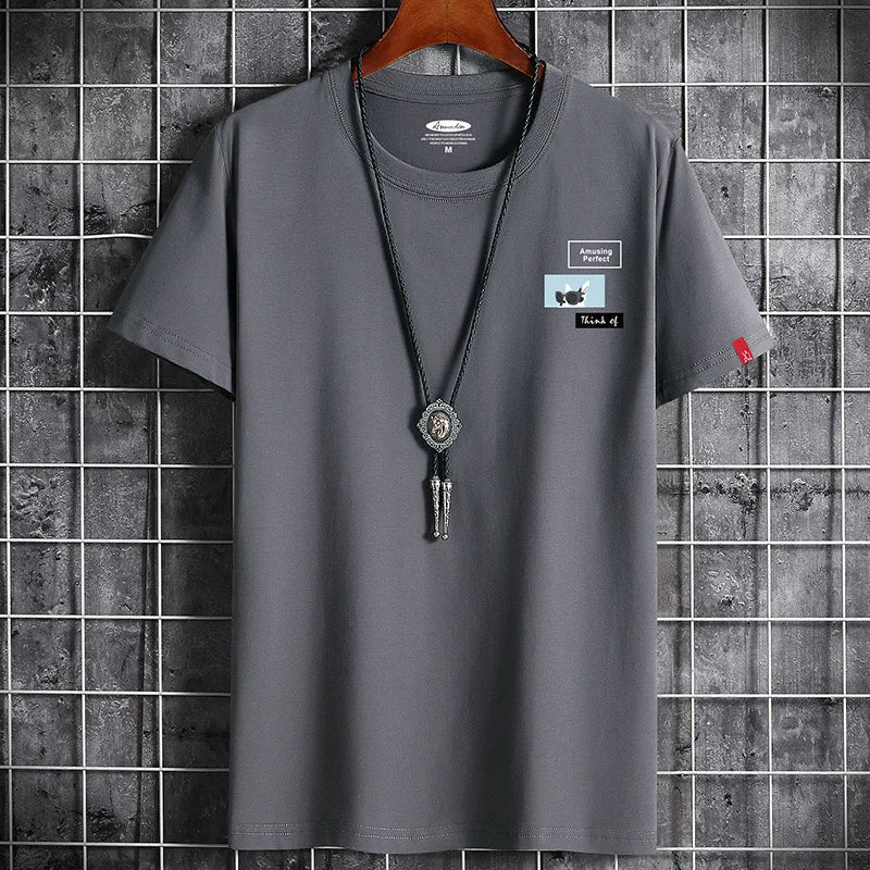 Men's Summer Fitness T-Shirt - Stylish Casual Streetwear Tee