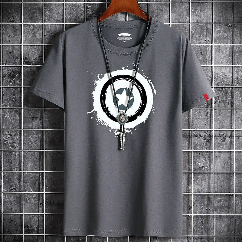 Men's Cool Summer Graphic T-Shirt - Printed Streetwear Tee