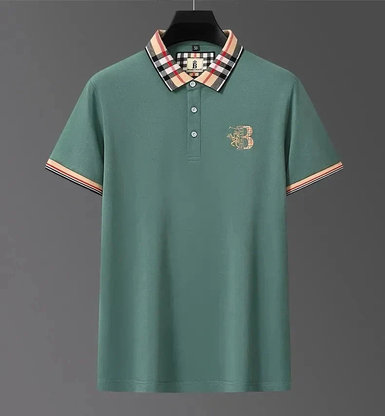 Men's Polo T-Shirt - Summer Embroidered Casual Top