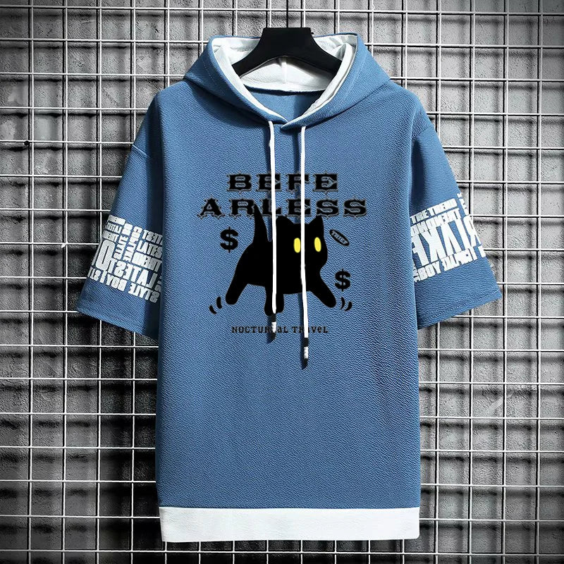 Men's Winter Graphic T-Shirt - Anime Streetwear Hoodie