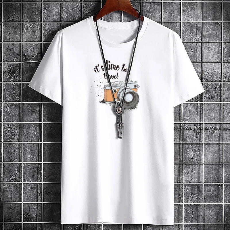 Men's Graphic Cotton T-Shirt - High Quality Fashion