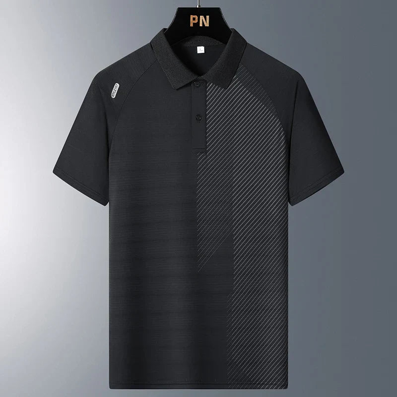 Men's Summer Polo T-Shirt - Breathable Short Sleeve Top