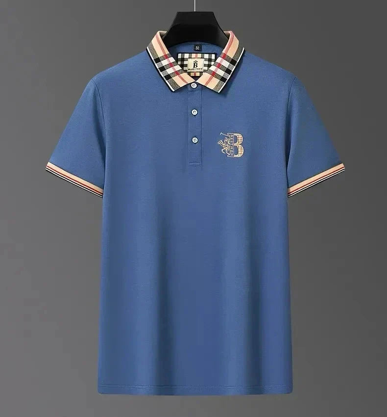 Men's Polo T-Shirt - Summer Embroidered Casual Top
