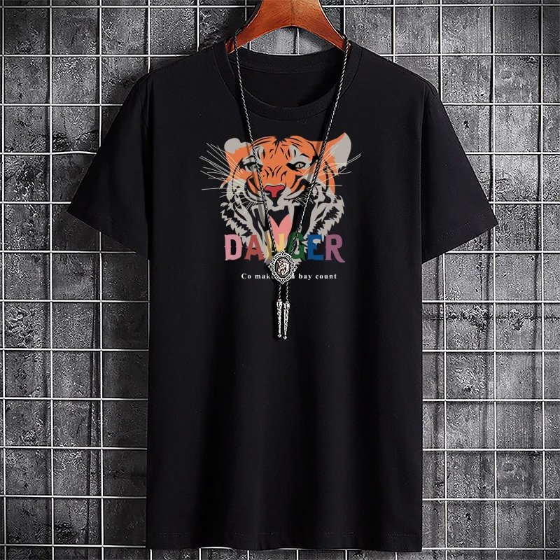 Men's Summer Cotton T-Shirt - Graphic Print Fashion Tee