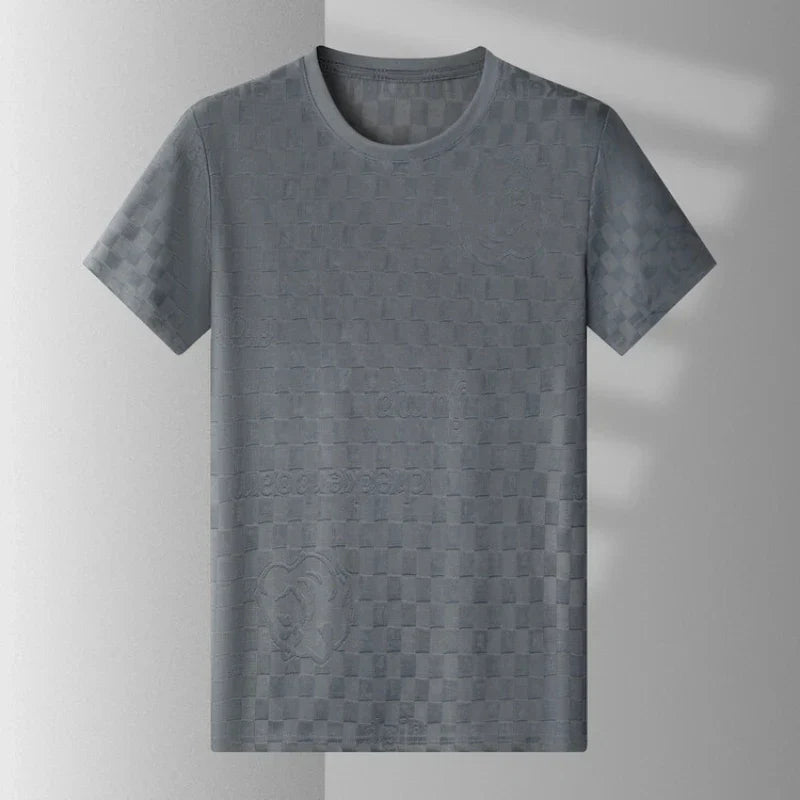 Men's Fashion Checkered T-Shirt - Summer Casual Top