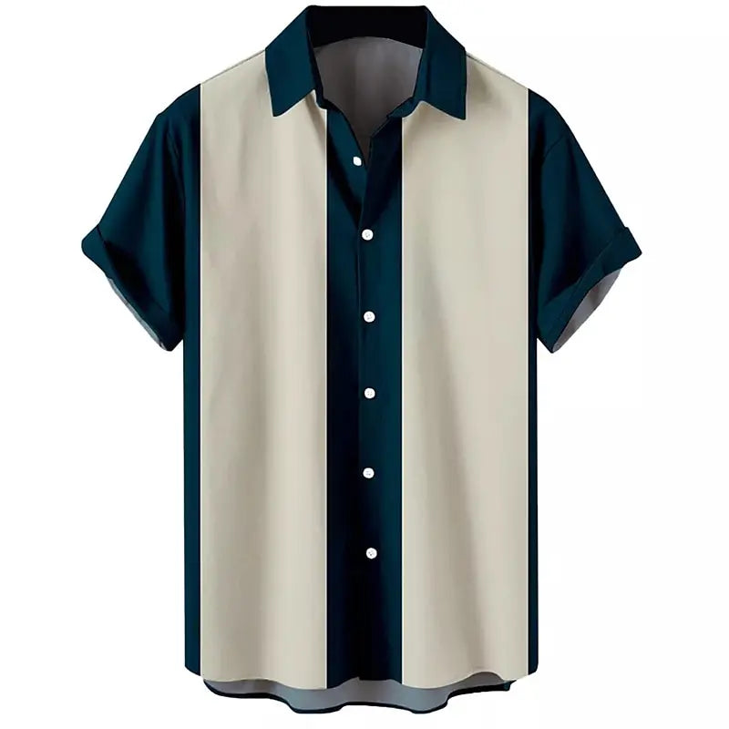 Men's Clover Print T-Shirt - Slim Fit Casual Summer Wear