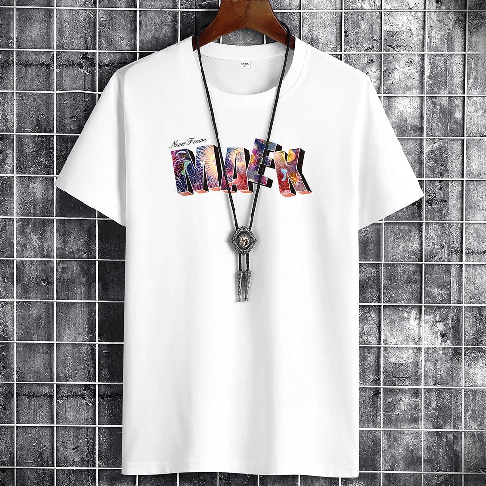 Men's Summer Cotton T-Shirt - Harajuku Gym Streetwear Tee