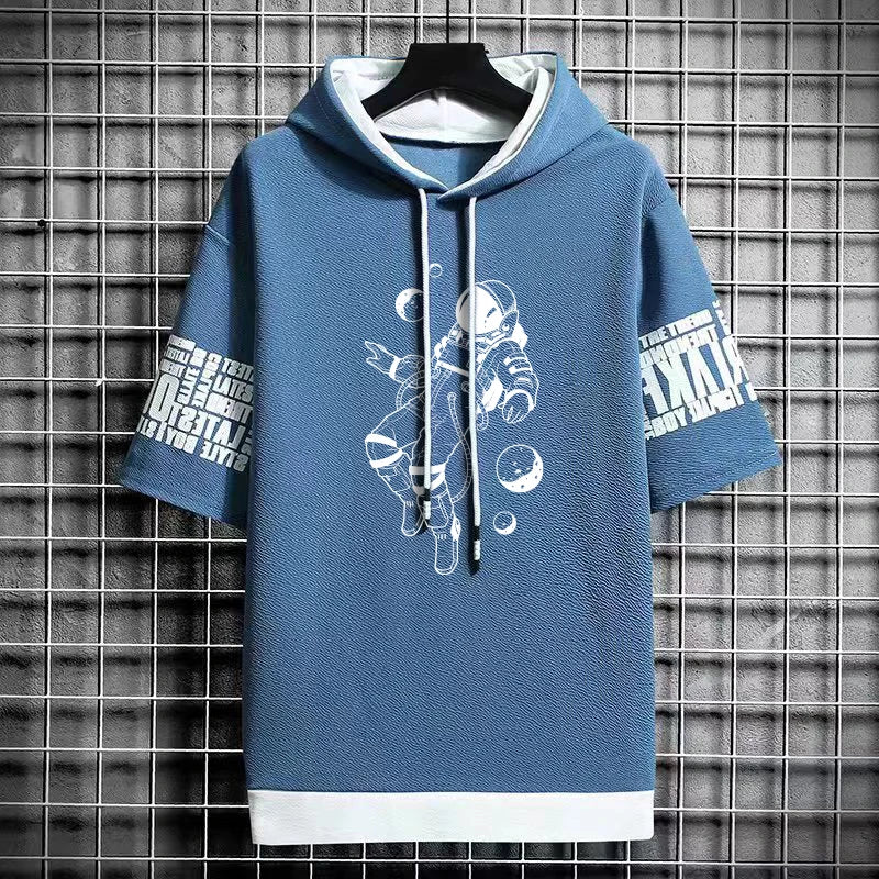 Men's Harajuku Winter T-Shirt - Hooded Trendy Streetwear