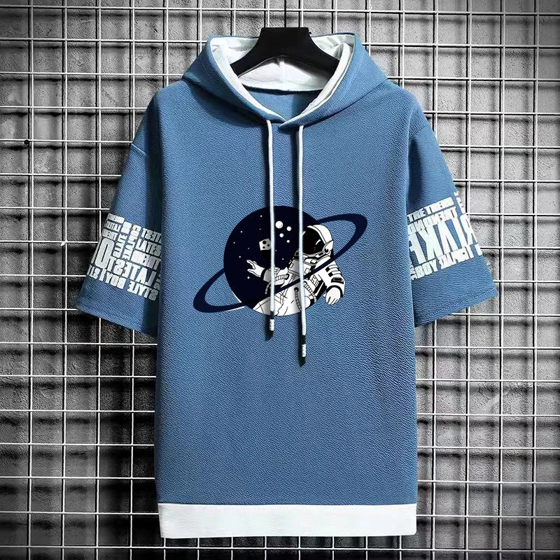 Men's Graphic T-Shirt - Harajuku Short Sleeve Hoodie