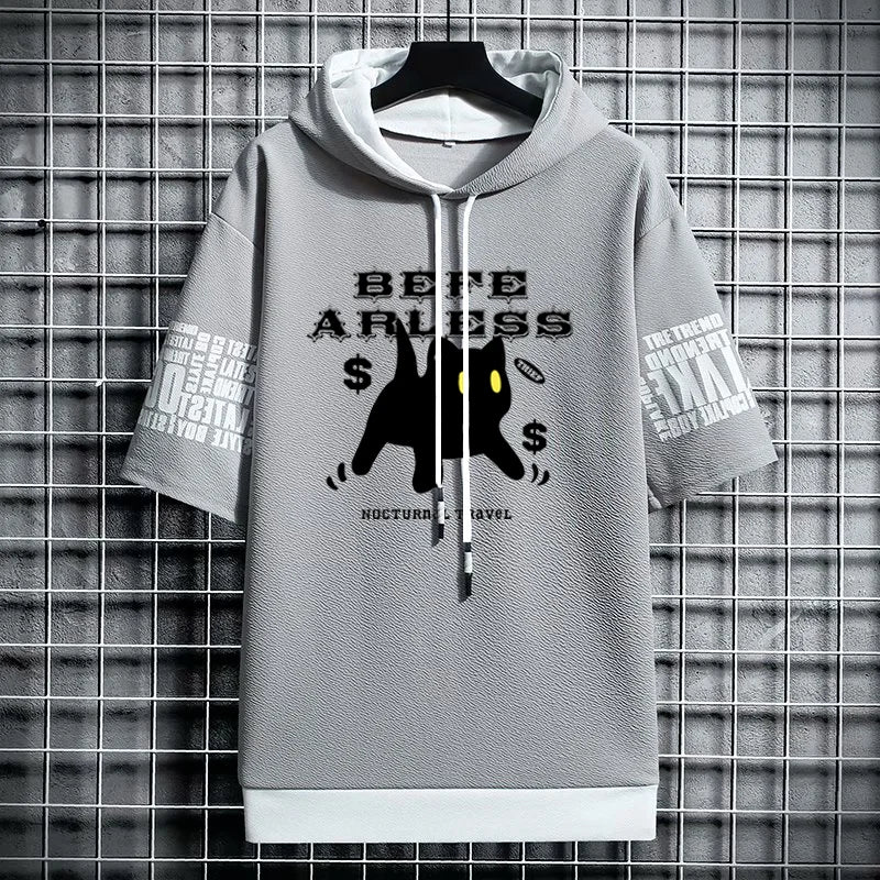 Men's Winter Graphic T-Shirt - Anime Streetwear Hoodie
