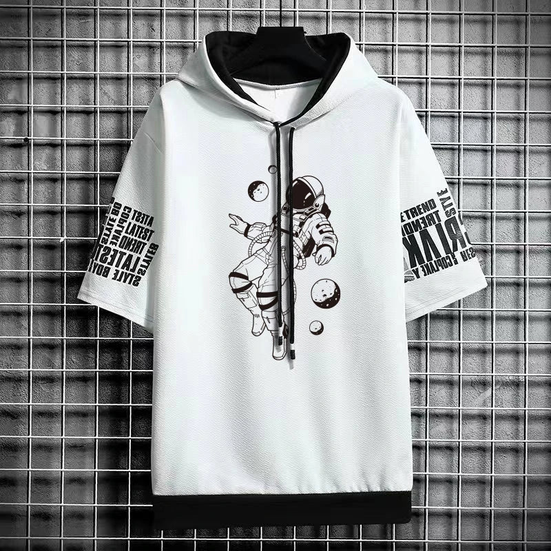 Men's Harajuku Winter T-Shirt - Hooded Trendy Streetwear