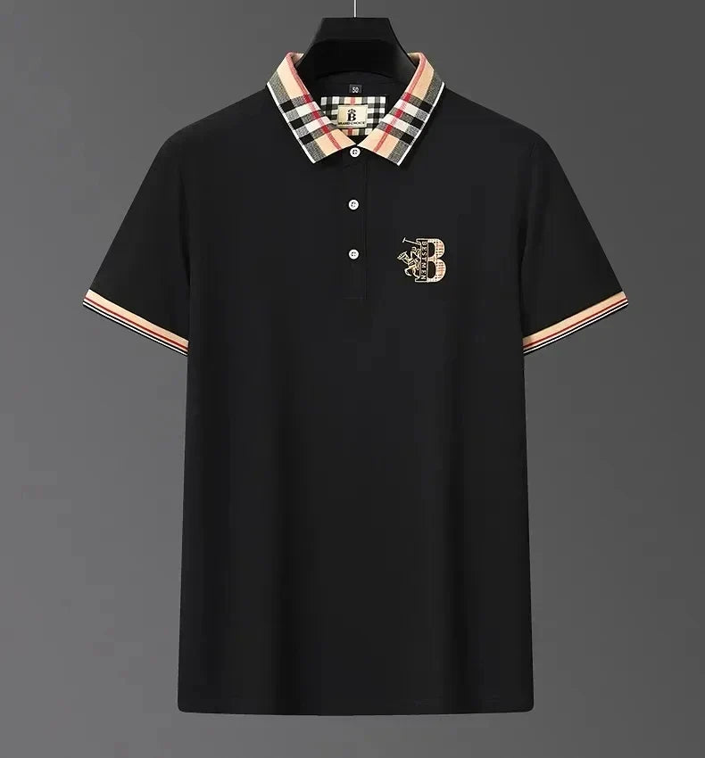 Men's Polo T-Shirt - Summer Embroidered Casual Top
