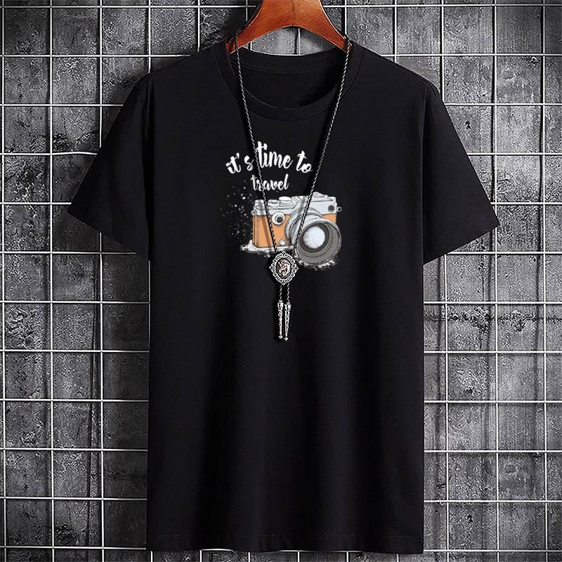 Men's Graphic Cotton T-Shirt - High Quality Fashion