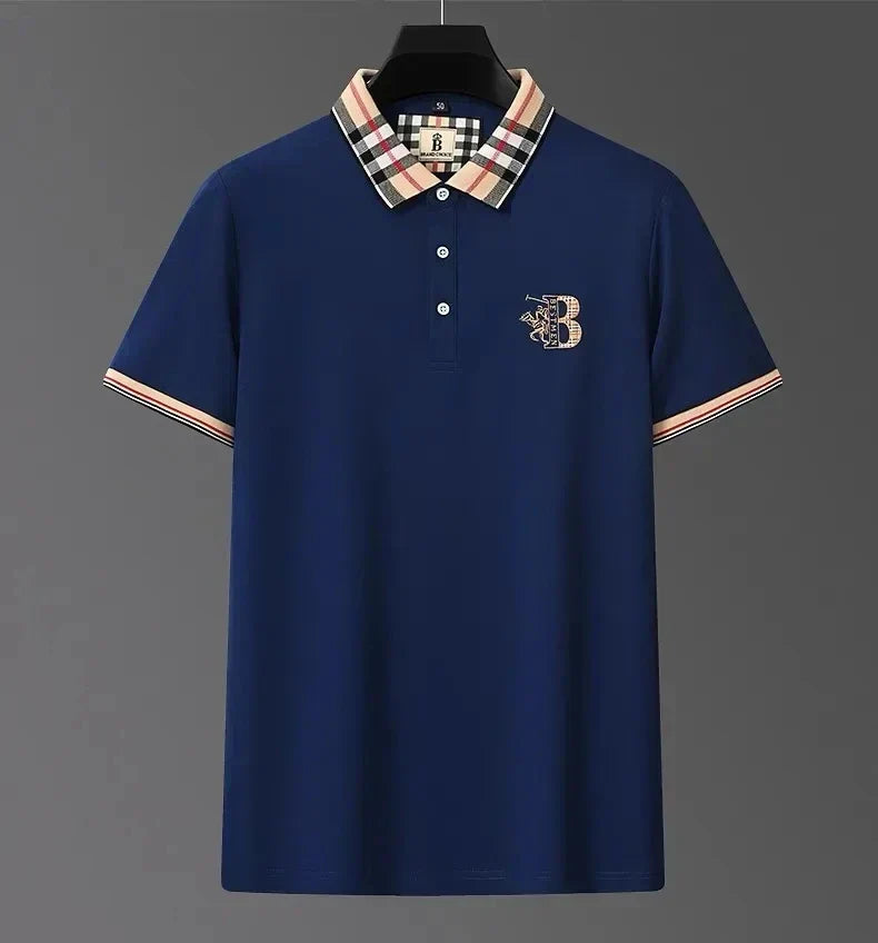 Men's Polo T-Shirt - Summer Embroidered Casual Top