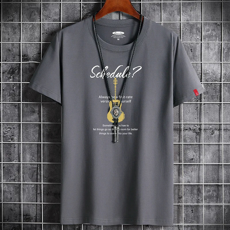 Men's Summer Graphic T-Shirt - Stylish Breathable Tee
