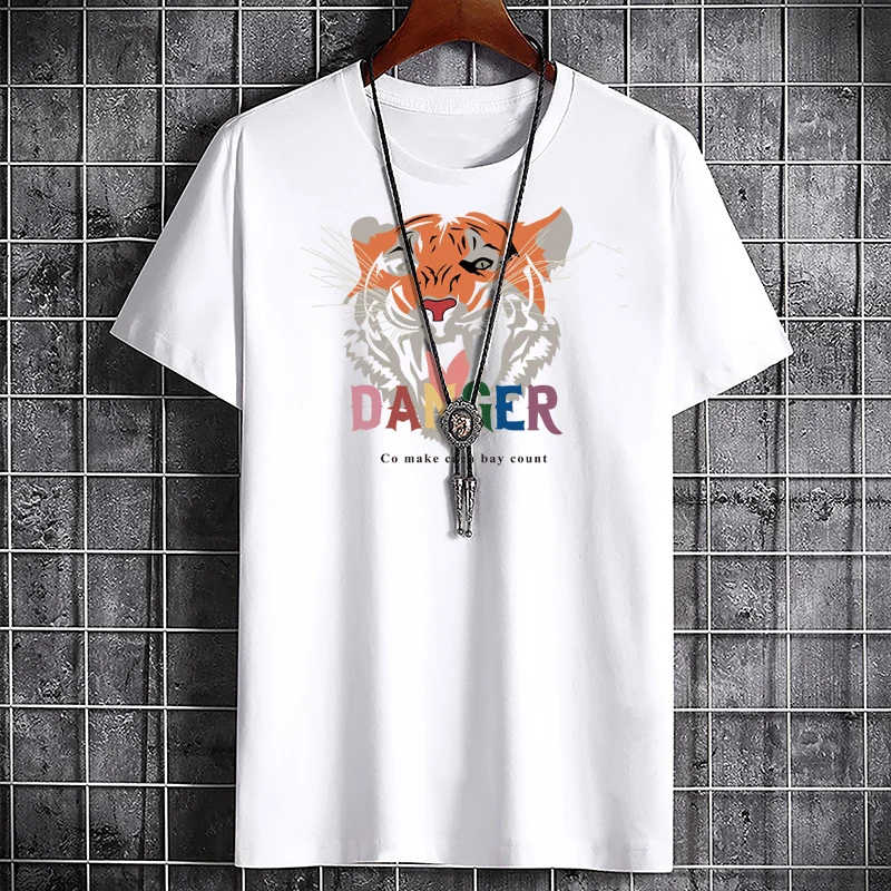 Men's Summer Cotton T-Shirt - Graphic Print Fashion Tee