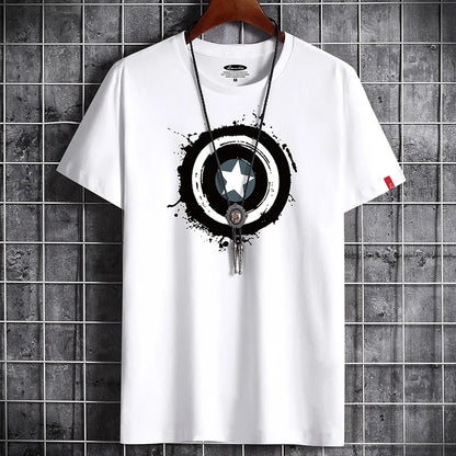 Men's Cool Summer Graphic T-Shirt - Printed Streetwear Tee