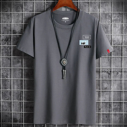 Men's Summer Fitness T-Shirt - Stylish Casual Streetwear Tee