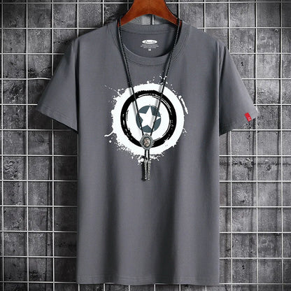 Men's Cool Summer Graphic T-Shirt - Printed Streetwear Tee