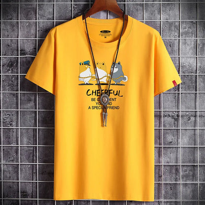 Men's Summer T-Shirt - Manga Gym Streetwear Harajuku Top