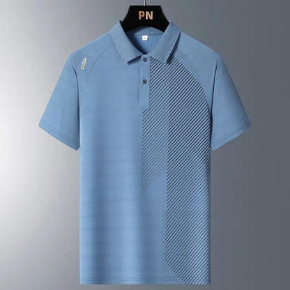 Men's Summer Polo T-Shirt - Breathable Short Sleeve Top