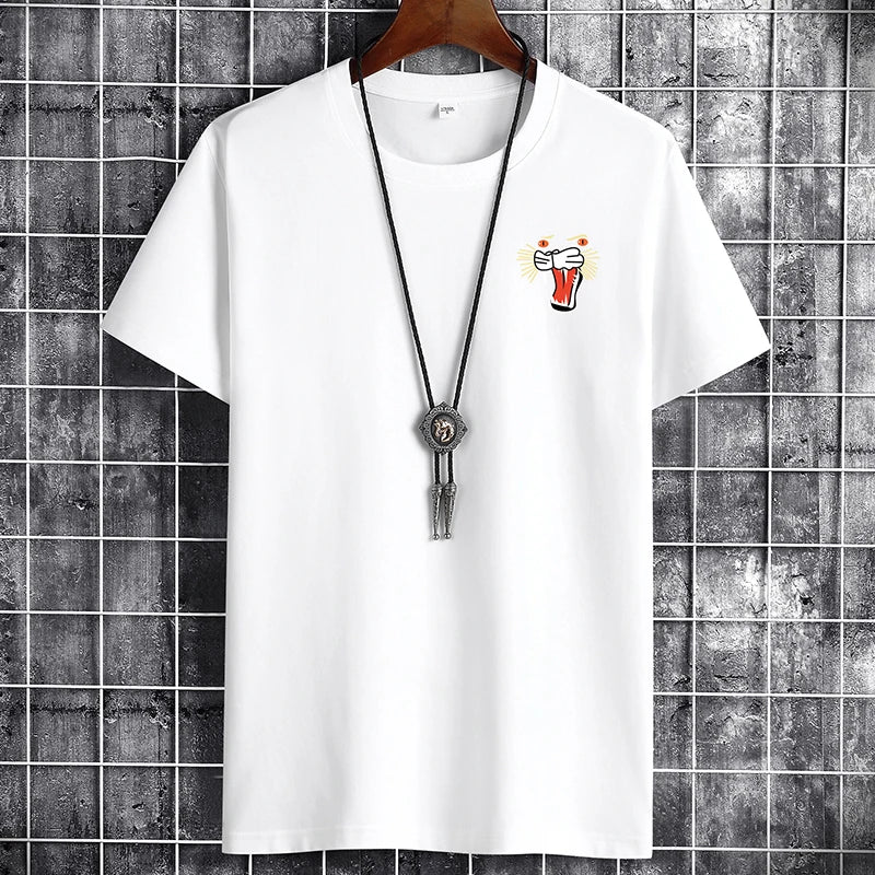 New Men's Fashion T-Shirt - Sporty Hip Hop Summer Tee