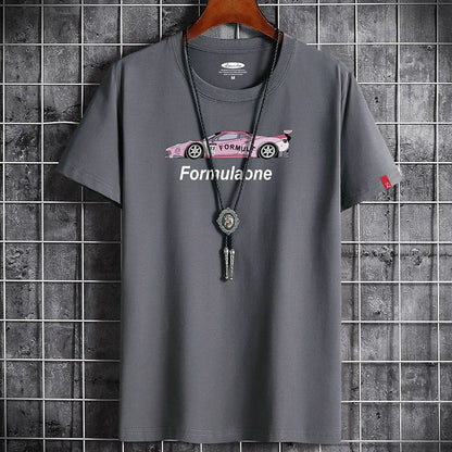 Formula One Graphic T-Shirt - Solid Summer Streetwear Tee