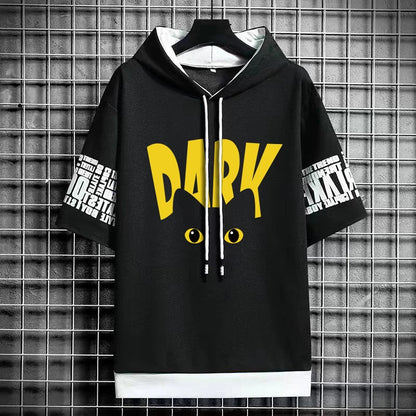 Men's Winter Style Hooded T-Shirt - Harajuku Fashion