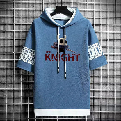 Winter Men's Hooded Graphic T-Shirt - Anime Streetwear Tee