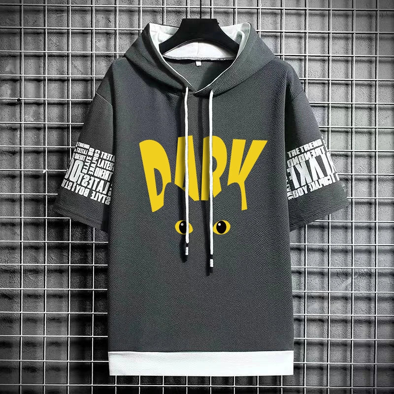 Men's Winter Style Hooded T-Shirt - Harajuku Fashion