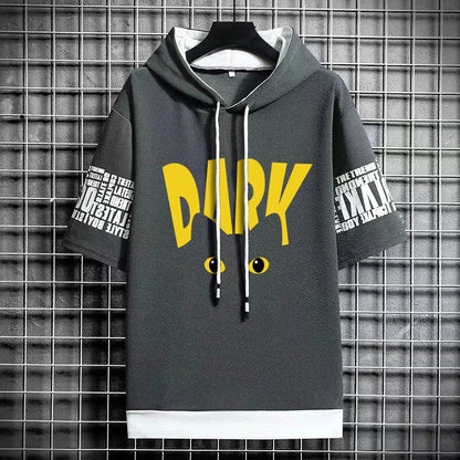 Men's Winter Style Hooded T-Shirt - Harajuku Fashion