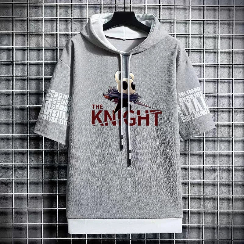 Winter Men's Hooded Graphic T-Shirt - Anime Streetwear Tee