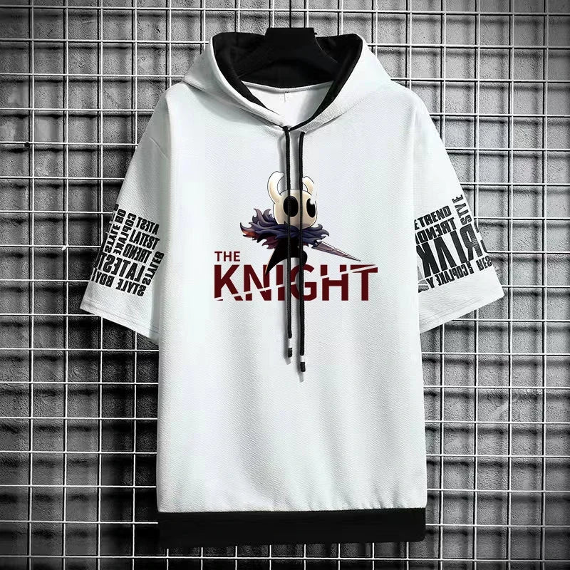Winter Men's Hooded Graphic T-Shirt - Anime Streetwear Tee