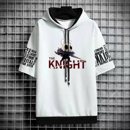Winter Men's Hooded Graphic T-Shirt - Anime Streetwear Tee