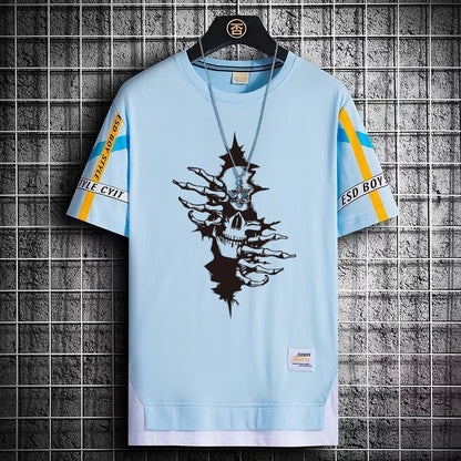 Men's Summer Cartoon T-Shirt - Breathable High-Street Tee