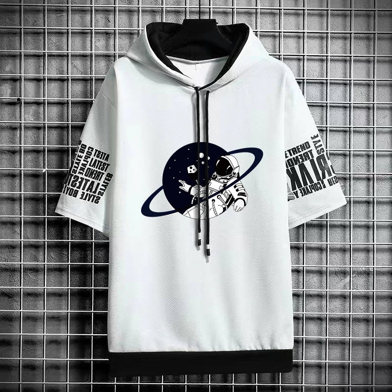 Men's Graphic T-Shirt - Harajuku Short Sleeve Hoodie