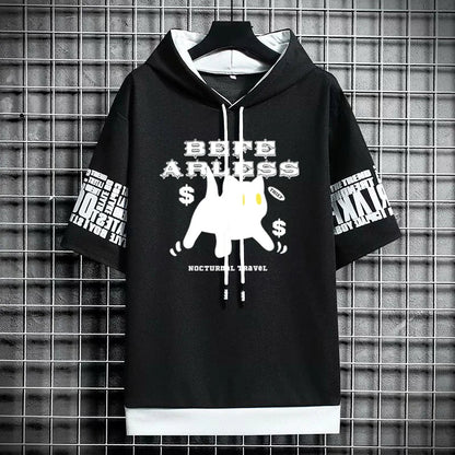 Men's Winter Graphic T-Shirt - Anime Streetwear Hoodie