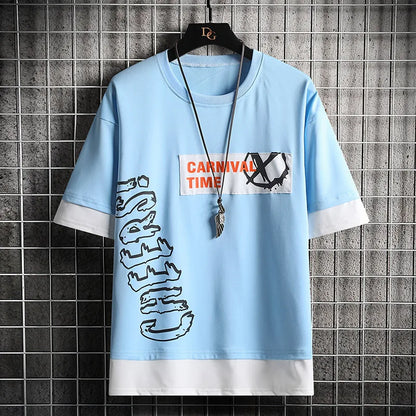 Men's Summer T-Shirt - Korean Fashion Harajuku Streetwear