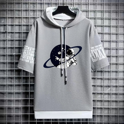 Men's Graphic T-Shirt - Harajuku Short Sleeve Hoodie
