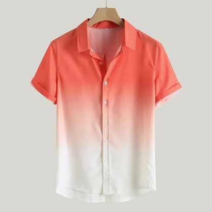 Men's Gradient Short Sleeve T-Shirt - Casual & Business Wear
