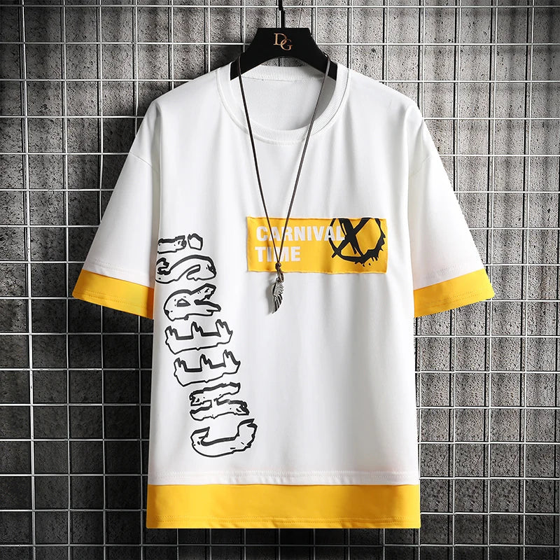 Men's Summer T-Shirt - Korean Fashion Harajuku Streetwear