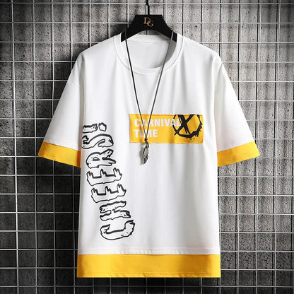 Men's Summer T-Shirt - Korean Fashion Harajuku Streetwear