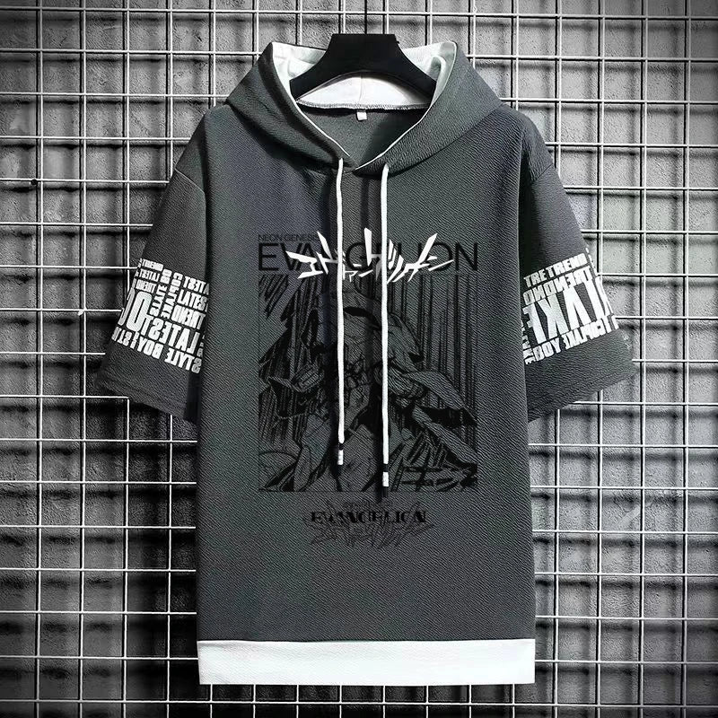Men's Winter Hooded T-Shirt - Harajuku Street Fashion