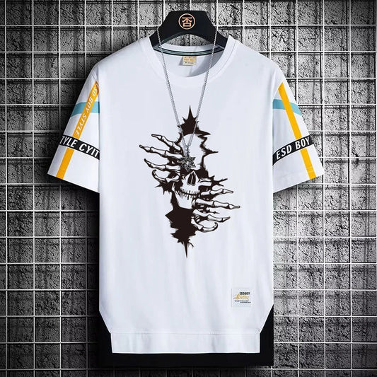 Men's Summer Cartoon T-Shirt - Breathable High-Street Tee