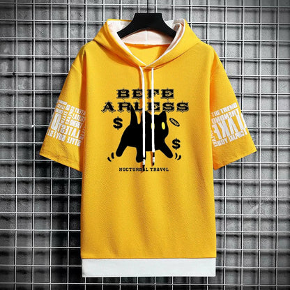 Men's Winter Graphic T-Shirt - Anime Streetwear Hoodie