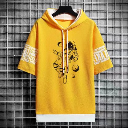Men's Harajuku Winter T-Shirt - Hooded Trendy Streetwear