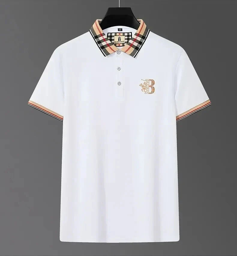 Men's Polo T-Shirt - Summer Embroidered Casual Top