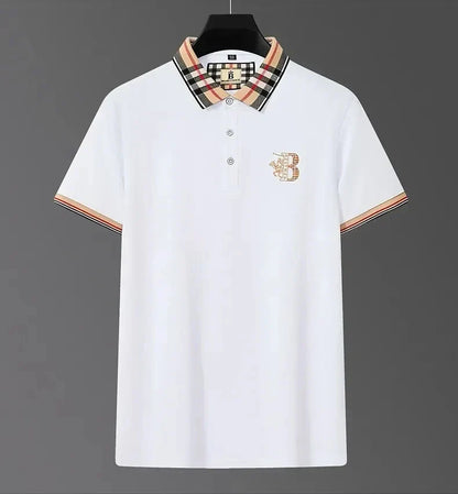 Men's Polo T-Shirt - Summer Embroidered Casual Top
