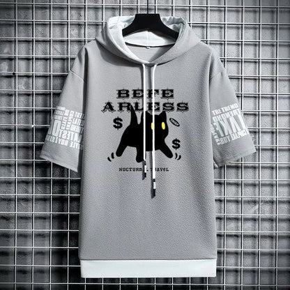 Men's Winter Graphic T-Shirt - Anime Streetwear Hoodie
